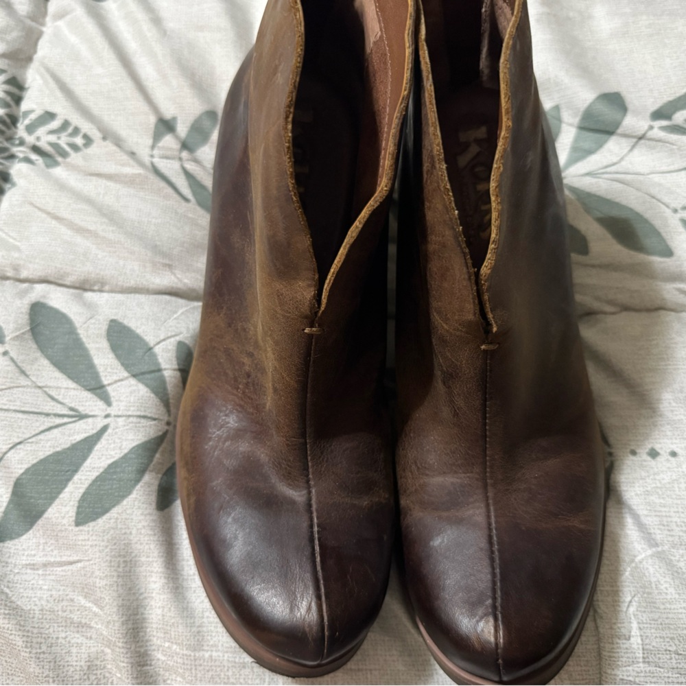Kork-Ease Brown Ankle Boots